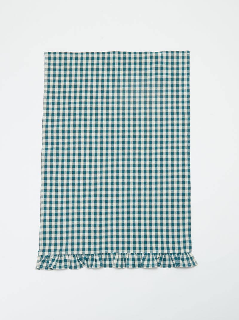 Set di 2 strofinacci con volant (50x70 cm) BLU - Kiabi