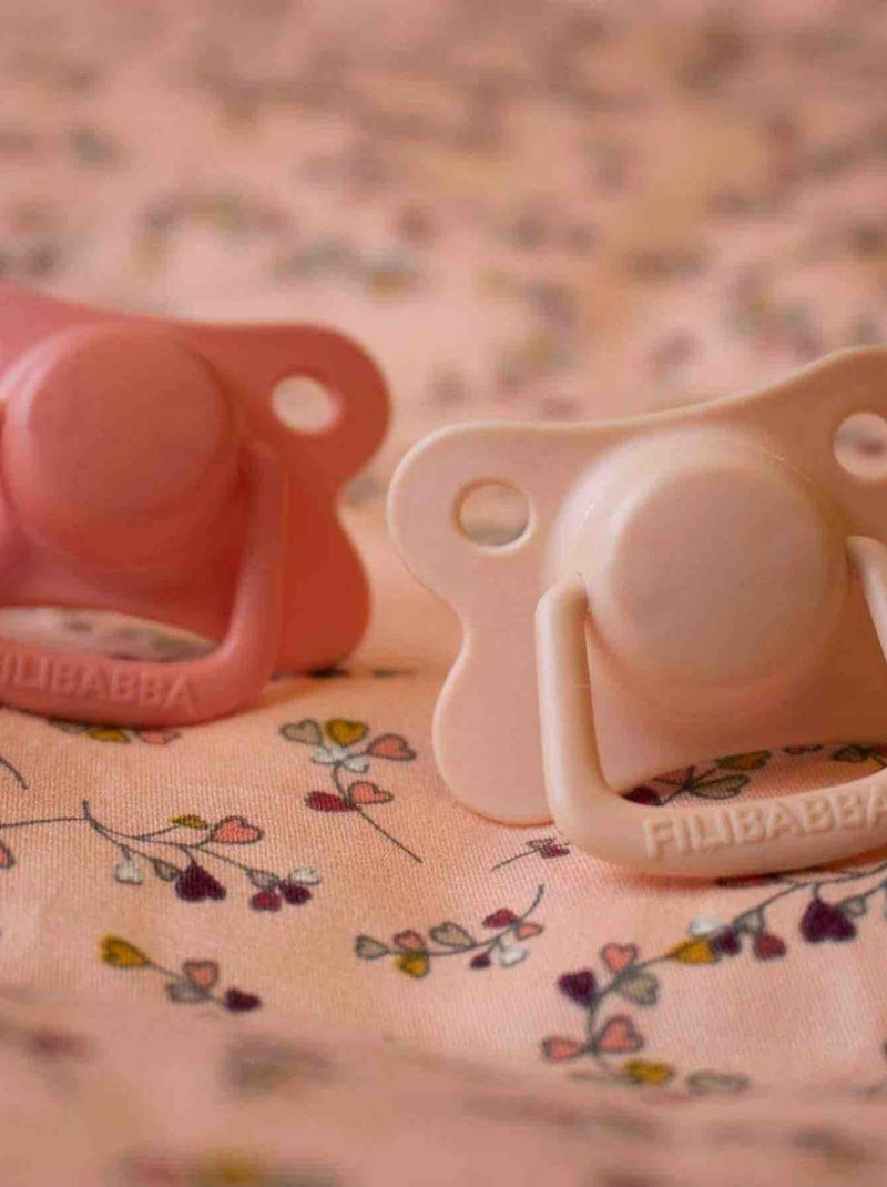 Set di 2 succhietti anatomici in silicone 6 mesi e oltre | filibabba | filibabba Arancione chiaro - Kiabi