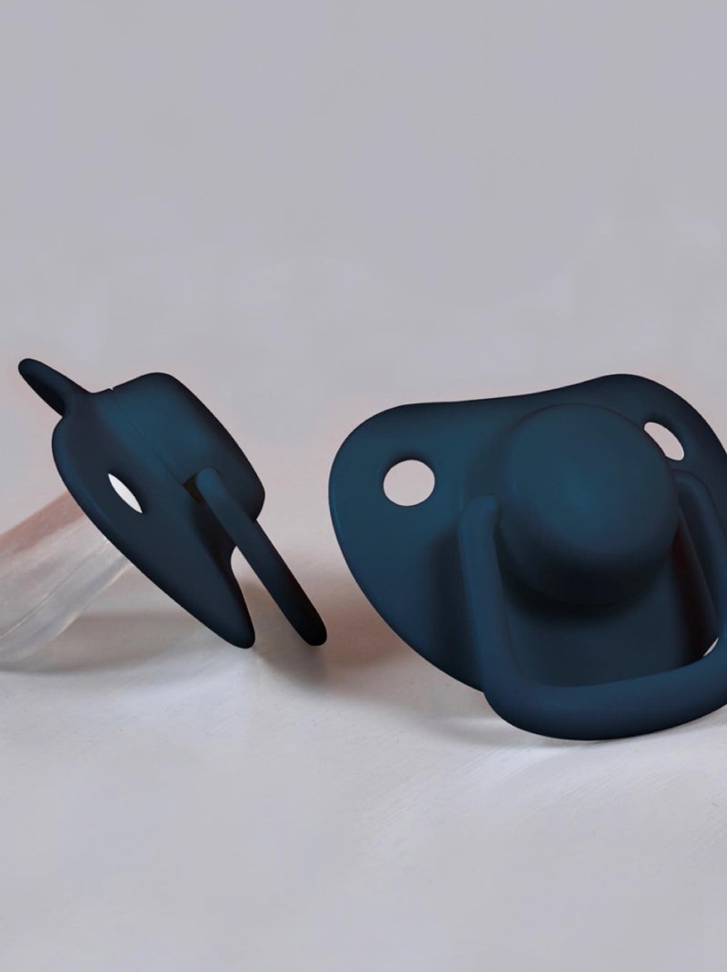 Set di 2 succhietti anatomici in silicone 6 mesi e oltre | filibabba | filibabba Blu scuro - Kiabi