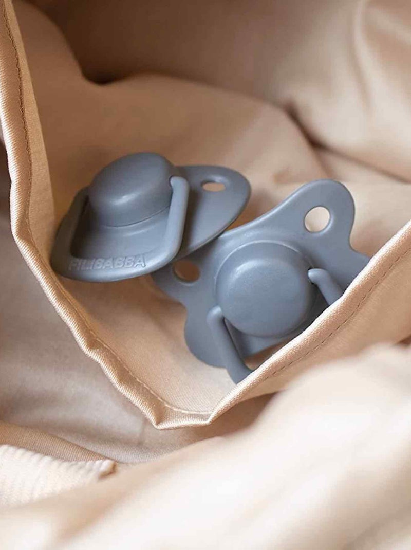 Set di 2 succhietti anatomici in silicone 6 mesi e oltre | filibabba | filibabba Grigio - Kiabi