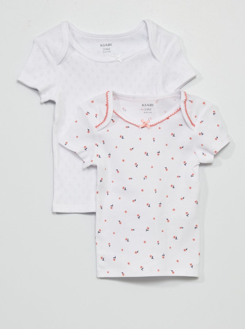Set di 2 t-shirt - BIANCO - Kiabi