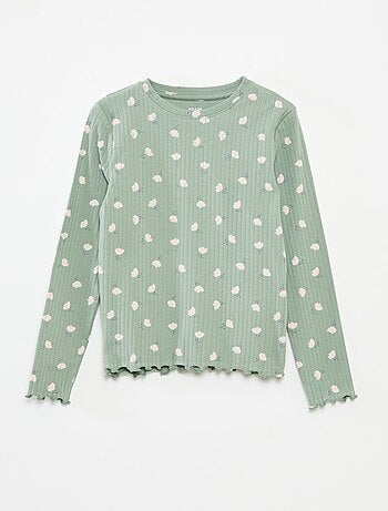 Set di 2 t-shirt a coste