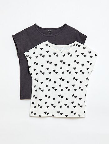 Set di 2 t-shirt a maniche corte - 2 pezzi