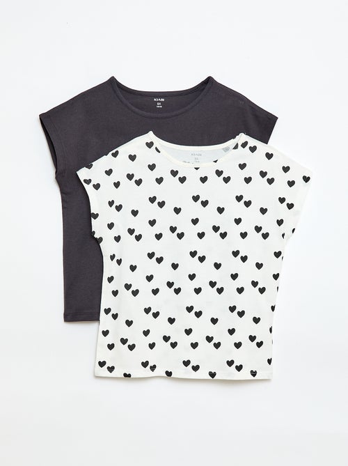 Set di 2 t-shirt a maniche corte - 2 pezzi - Kiabi