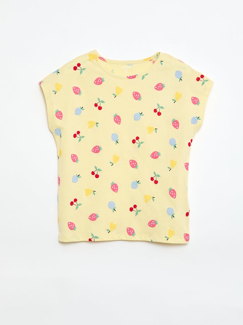 Set di 2 t-shirt a maniche corte - 2 pezzi Giallo - Kiabi