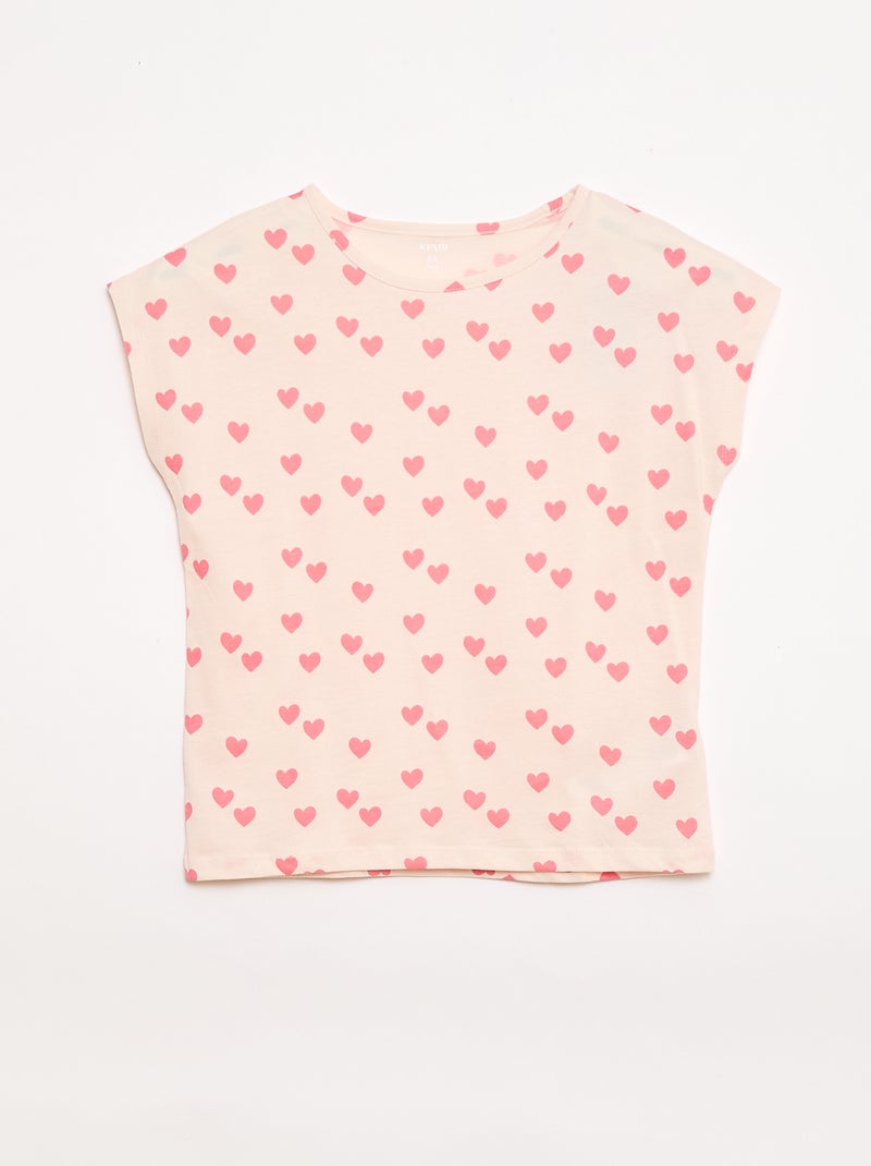 Set di 2 t-shirt a maniche corte - 2 pezzi Rosa - Kiabi