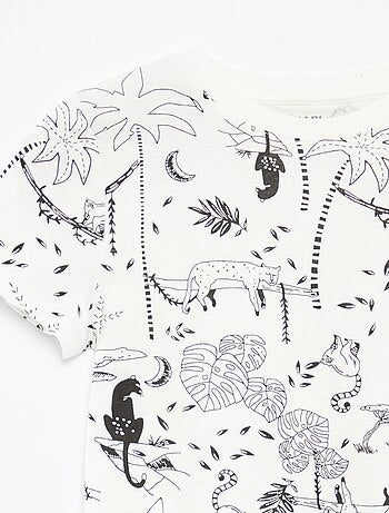 Set di 2 t-shirt a maniche corte a girocollo