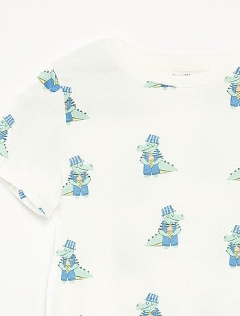 Set di 2 t-shirt a maniche corte a girocollo