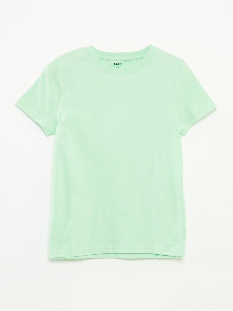 Set di 2 t-shirt a maniche corte a girocollo BIANCO - Kiabi