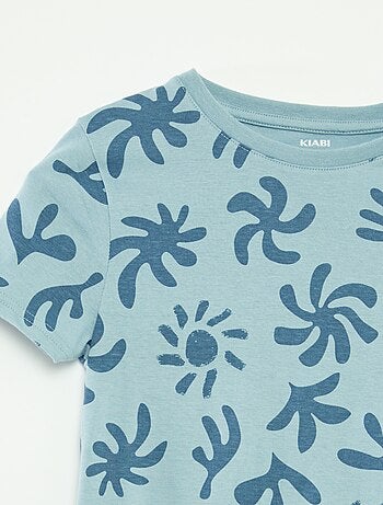 Set di 2 t-shirt a maniche corte a girocollo