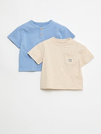 Set di 2 T-shirt a maniche corte