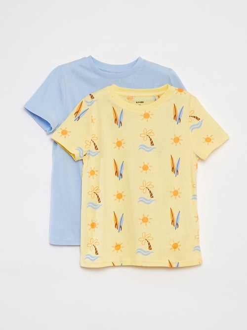 Set di 2 t-shirt a maniche corte e girocollo - Kiabi
