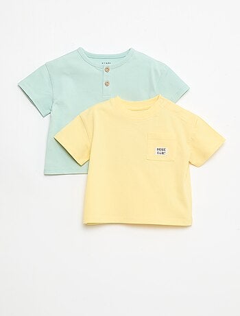 Set di 2 T-shirt a maniche corte