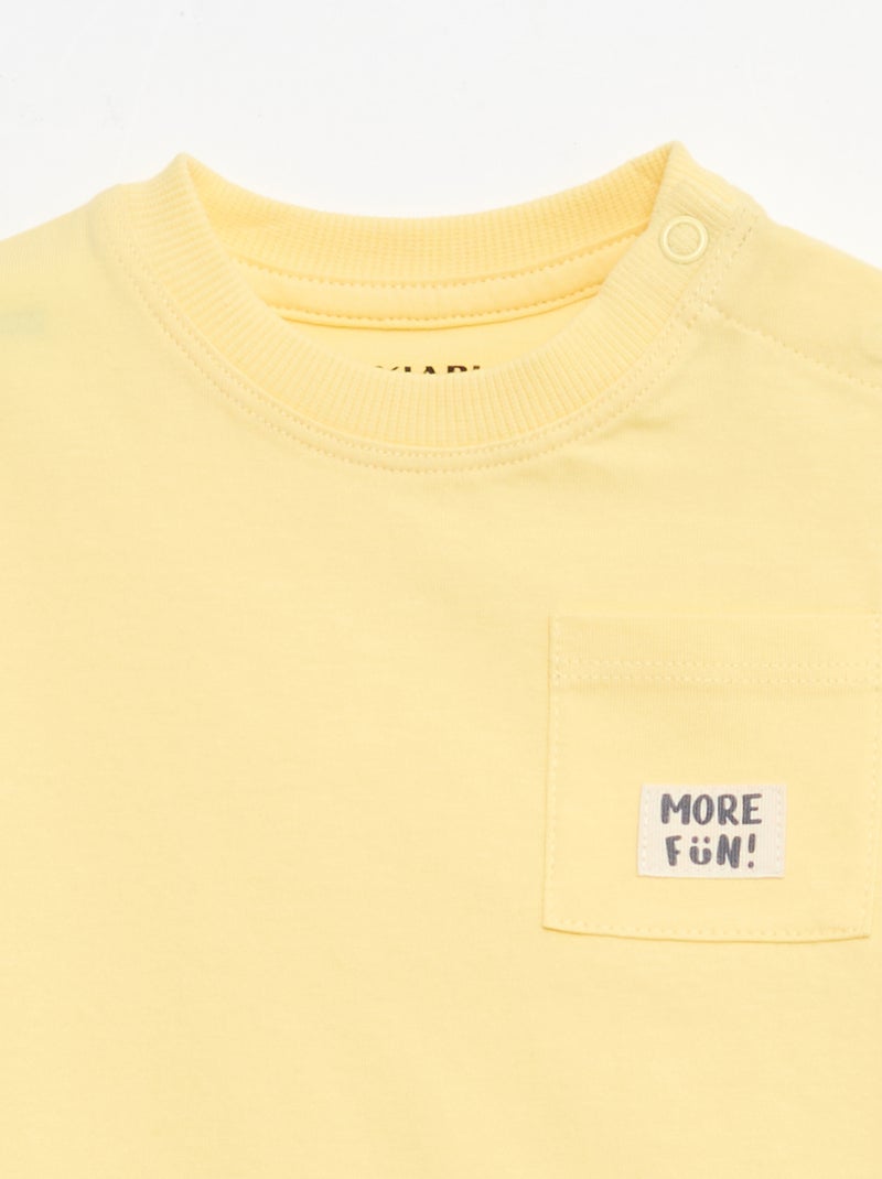 Set di 2 T-shirt a maniche corte Giallo - Kiabi