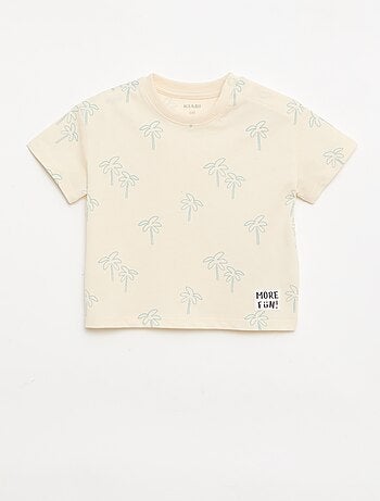 Set di 2 T-shirt a maniche corte in jersey di cotone