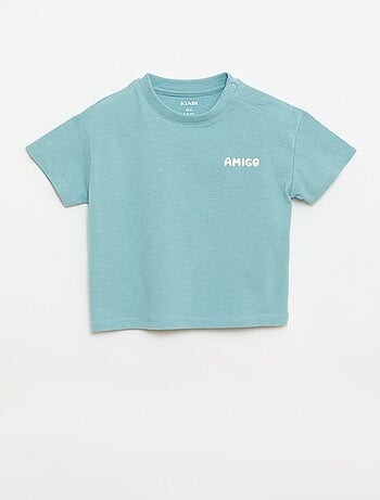 Set di 2 T-shirt a maniche corte in jersey di cotone