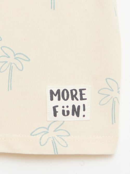 Set di 2 T-shirt a maniche corte in jersey di cotone - Kiabi