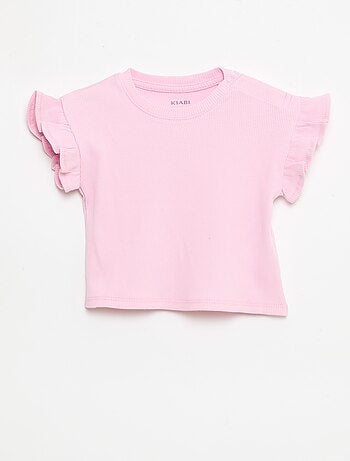 Set di 2 t-shirt a maniche corte in jersey di cotone