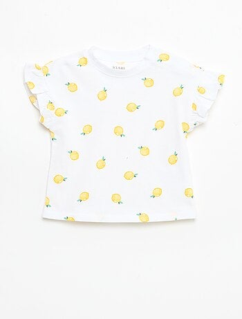 Set di 2 t-shirt a maniche corte in jersey di cotone