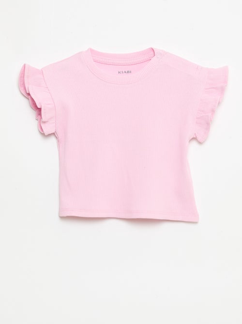 Set di 2 t-shirt a maniche corte in jersey di cotone - Kiabi