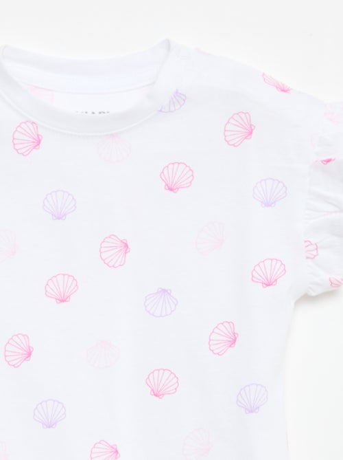 Set di 2 t-shirt a maniche corte in jersey di cotone - Kiabi