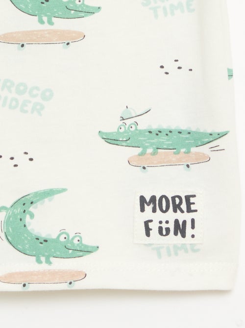 Set di 2 T-shirt a maniche corte in jersey di cotone - Kiabi