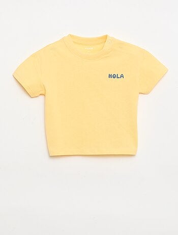 Set di 2 T-shirt a maniche corte in jersey di cotone