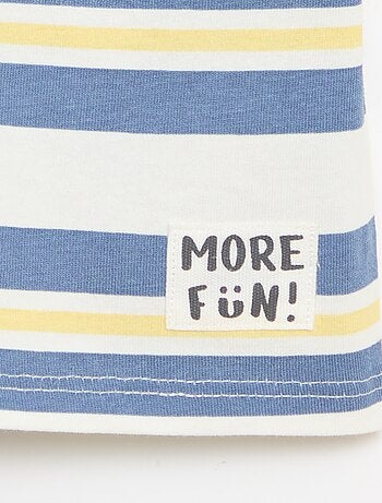 Set di 2 T-shirt a maniche corte in jersey di cotone