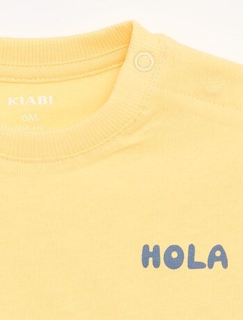 Set di 2 T-shirt a maniche corte in jersey di cotone