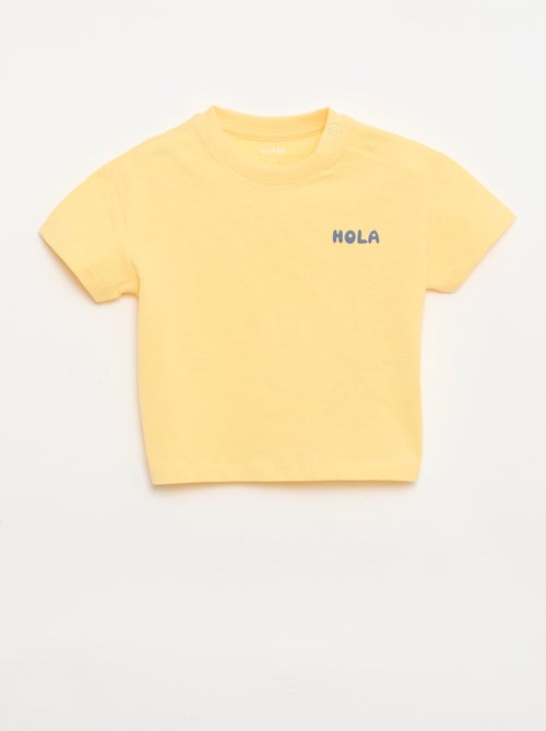 Set di 2 T-shirt a maniche corte in jersey di cotone - Kiabi