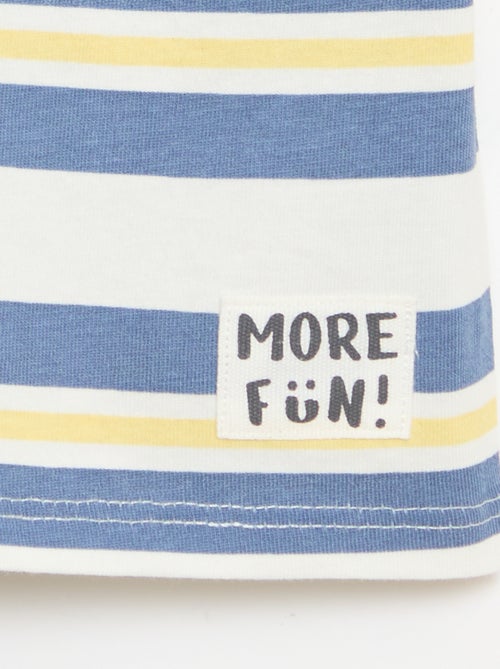 Set di 2 T-shirt a maniche corte in jersey di cotone - Kiabi