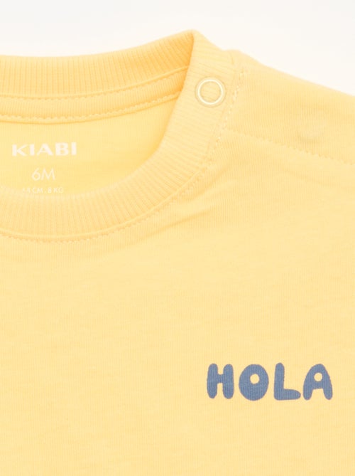 Set di 2 T-shirt a maniche corte in jersey di cotone - Kiabi