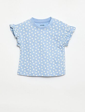 Set di 2 t-shirt a maniche corte in jersey di cotone