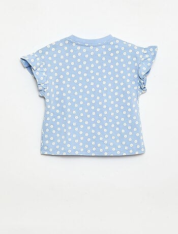 Set di 2 t-shirt a maniche corte in jersey di cotone