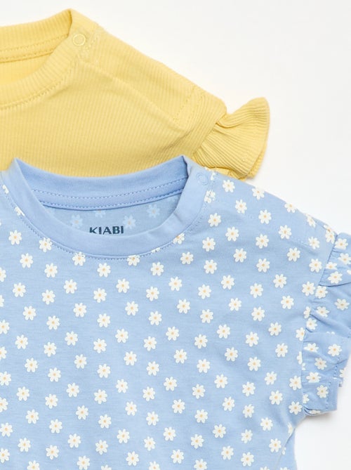 Set di 2 t-shirt a maniche corte in jersey di cotone - Kiabi