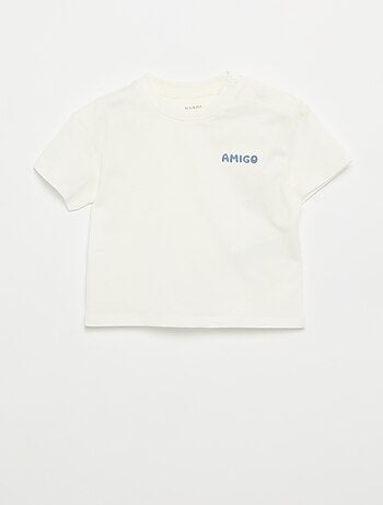 Set di 2 T-shirt a maniche corte in jersey di cotone