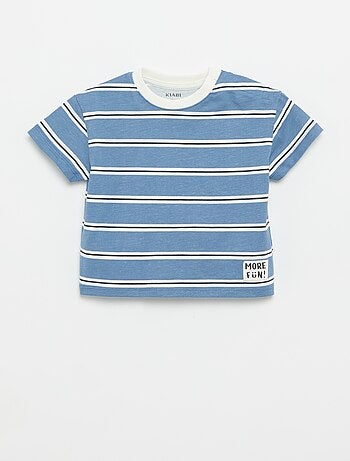 Set di 2 T-shirt a maniche corte in jersey di cotone