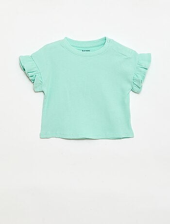 Set di 2 t-shirt a maniche corte in jersey di cotone