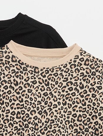 Set di 2 t-shirt a maniche corte