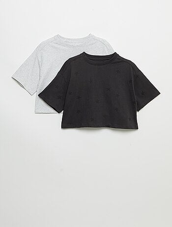 Set di 2 t-shirt a maniche corte