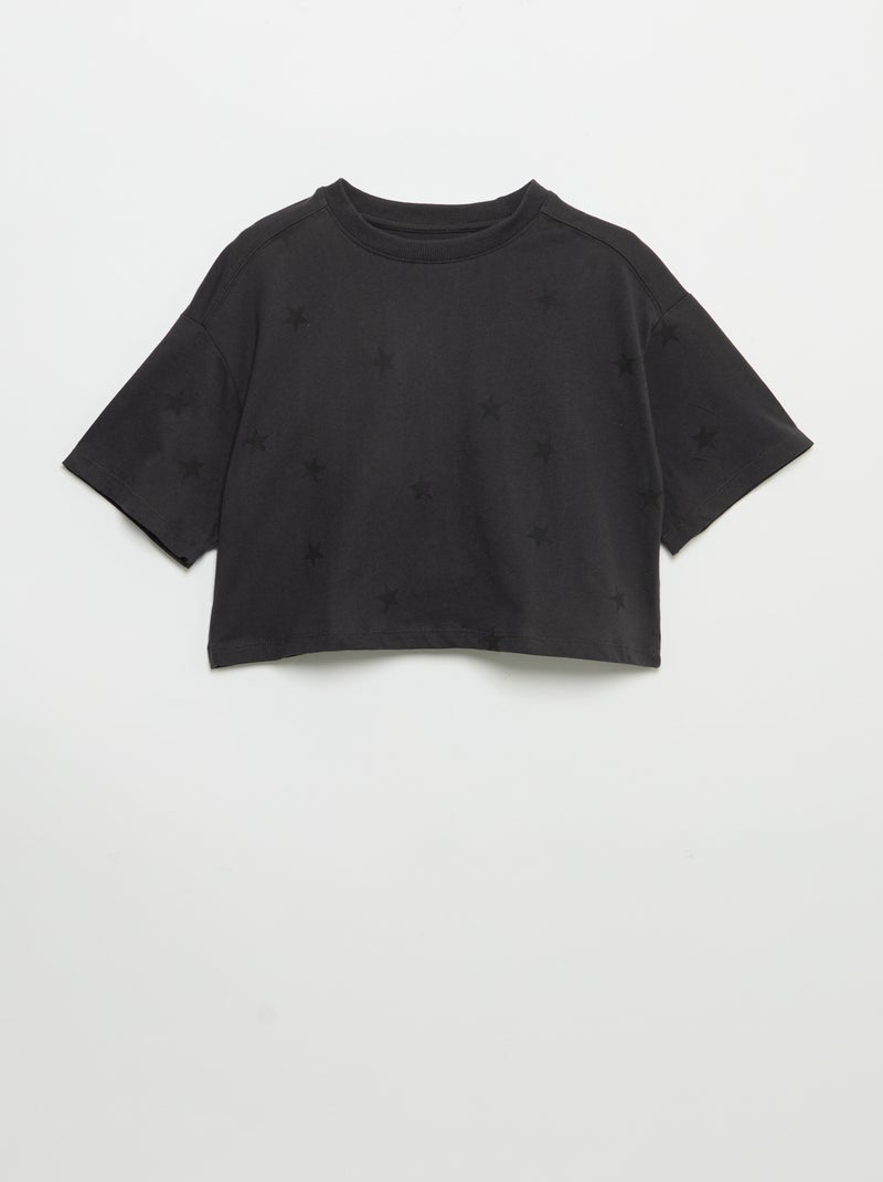 Set di 2 t-shirt a maniche corte Nero - Kiabi