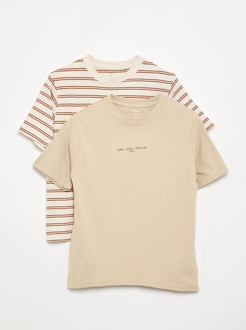 Set di 2 T-shirt a maniche corte stampate - Kiabi