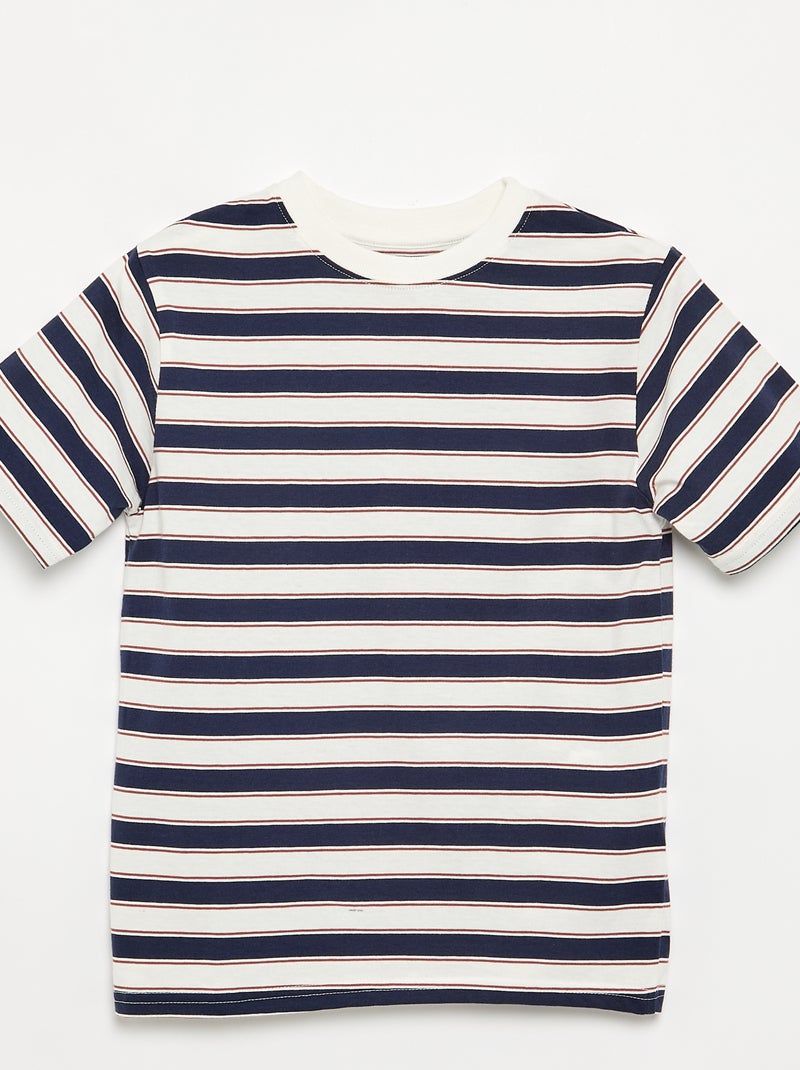 Set di 2 T-shirt a maniche corte stampate Blu - Kiabi