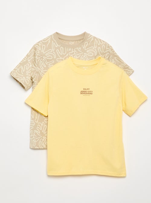 Set di 2 T-shirt a maniche corte stampate - Kiabi