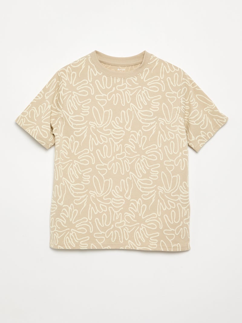 Set di 2 T-shirt a maniche corte stampate Giallo - Kiabi