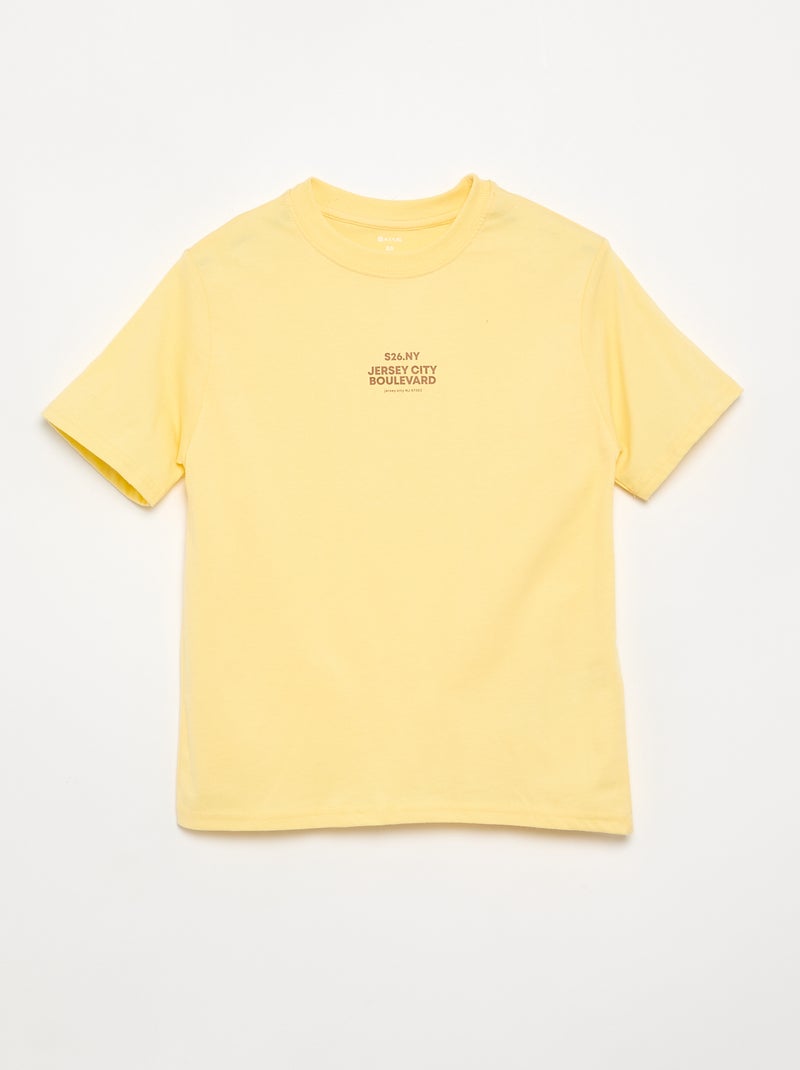 Set di 2 T-shirt a maniche corte stampate Giallo - Kiabi