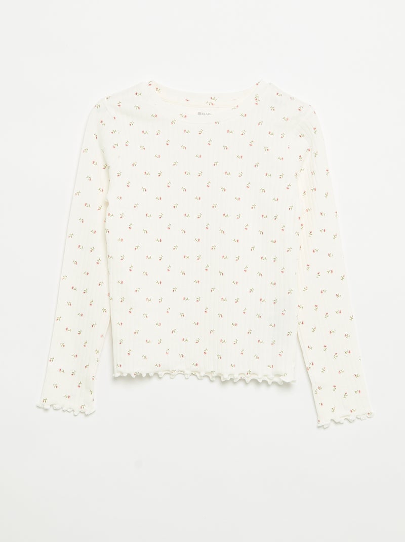 Set di 2 T-shirt a maniche lunghe Bianco - Kiabi