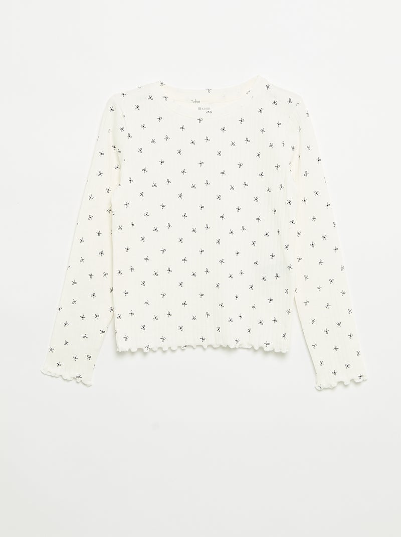 Set di 2 T-shirt a maniche lunghe Bianco - Kiabi
