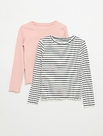 Set di 2 T-shirt a maniche lunghe