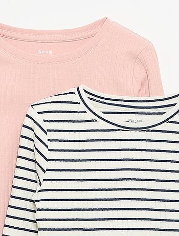 Set di 2 T-shirt a maniche lunghe